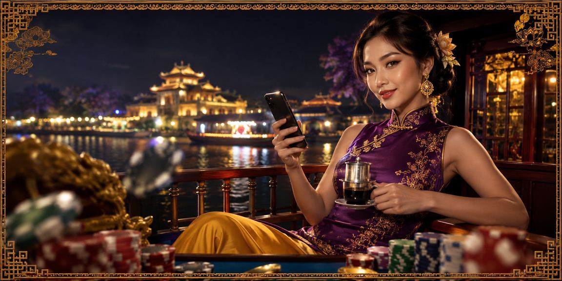 Khách hàng trải nghiệm ứng dụng d014 tại quán cà phê Việt Nam